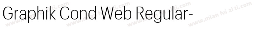 Graphik Cond Web Regular字体转换